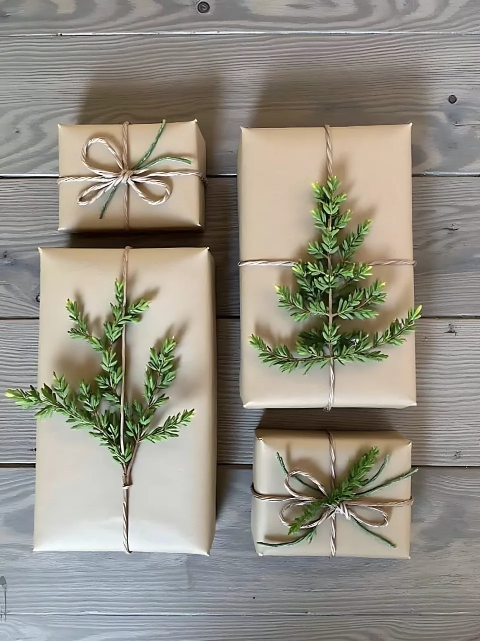 DIY Christmas Gift Wrapping Ideas 2 - Mini Tree Gift Wrap