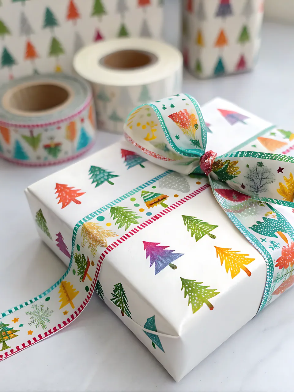 DIY Christmas Gift Wrapping Ideas 8 - Washi Tape Gift Wrap