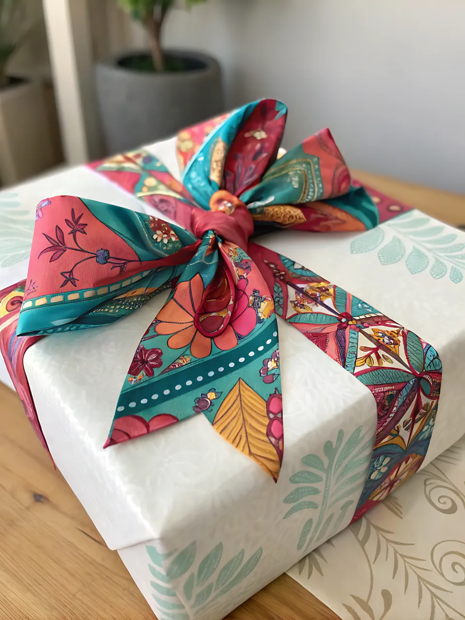 DIY Christmas Gift Wrapping Ideas 9 - DIY Bow Gift Wrap