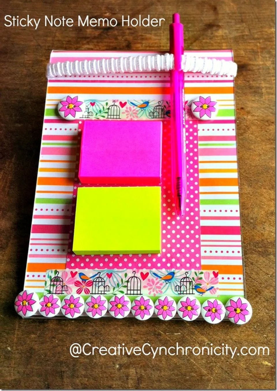 DIY Christmas Gifts 40 - Sticky Note Memo Holder