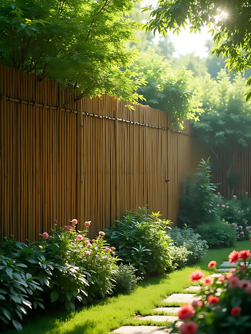 Decorative Garden Fence Ideas1 - Bamboo Fence