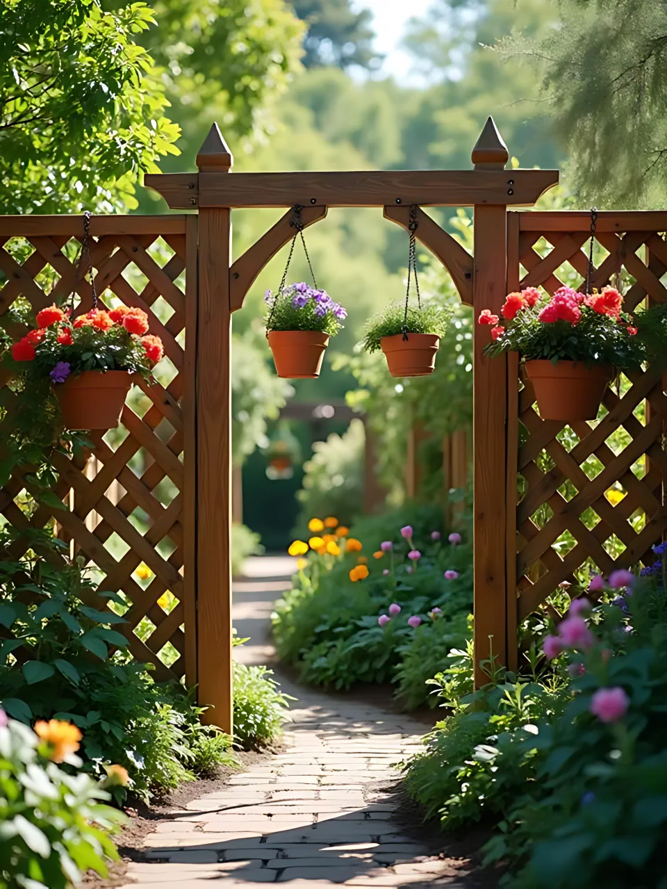 Decorative Garden Fence Ideas12 - Lattice Privacy Fence