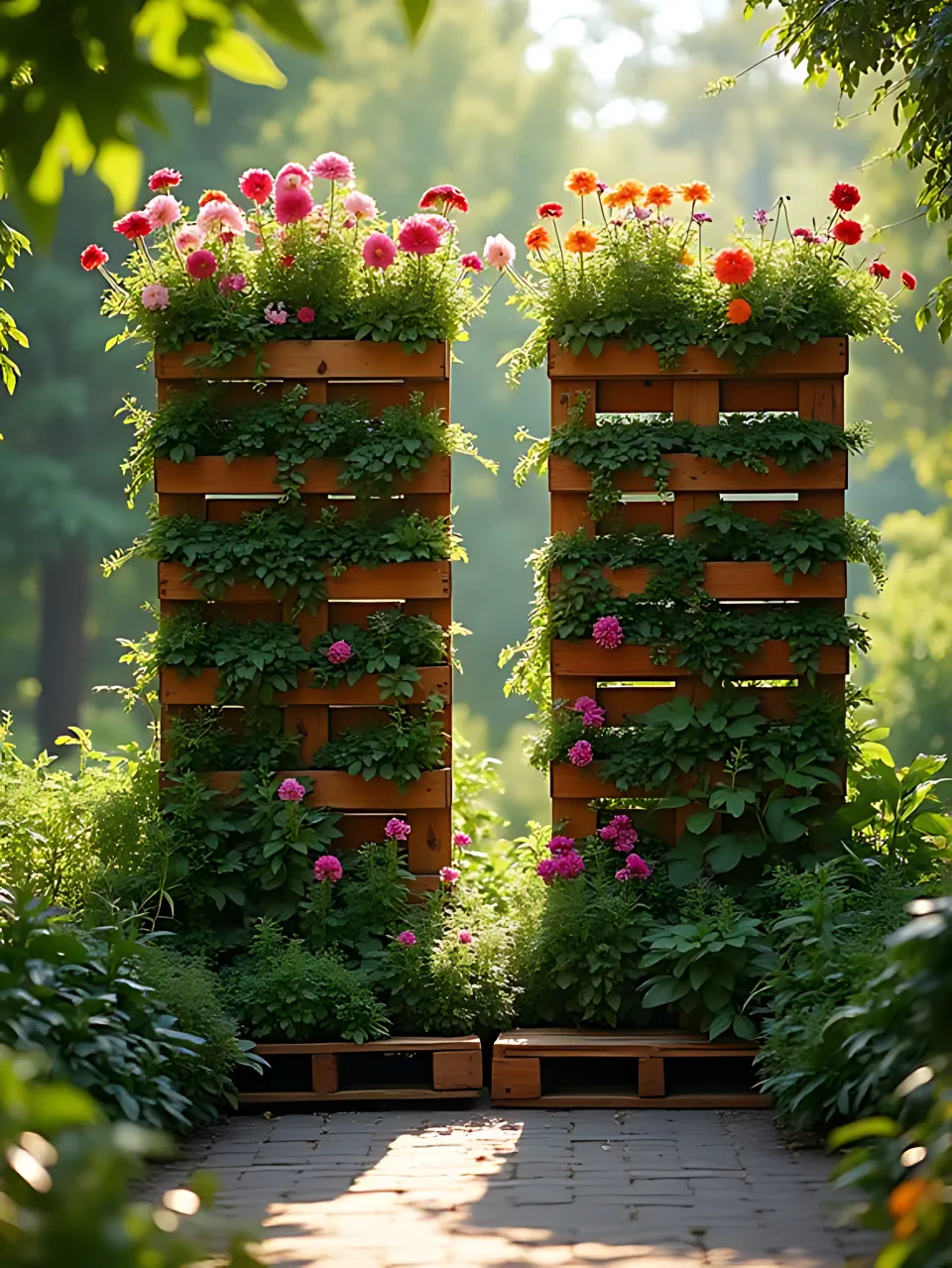 Decorative Garden Fence Ideas22 - Pallet Planter Fence