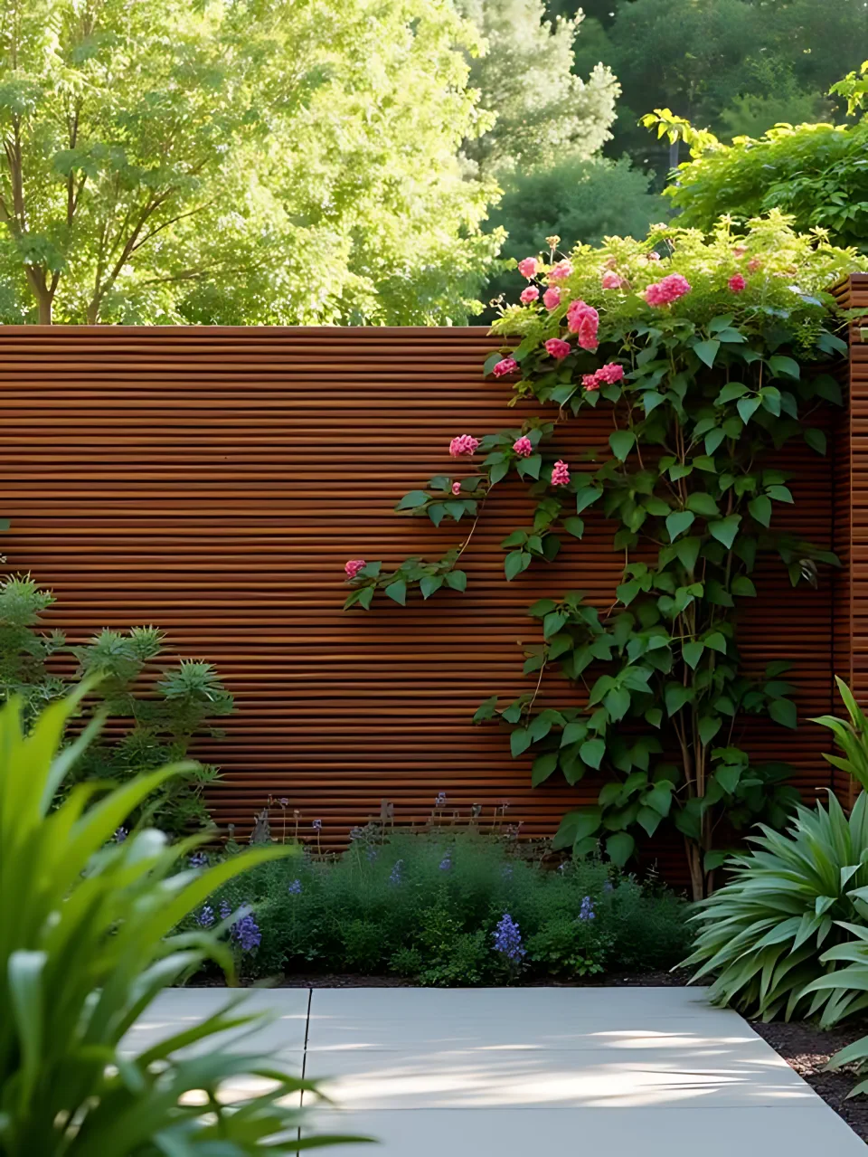 Decorative Garden Fence Ideas4 - Horizontal Slat Fence