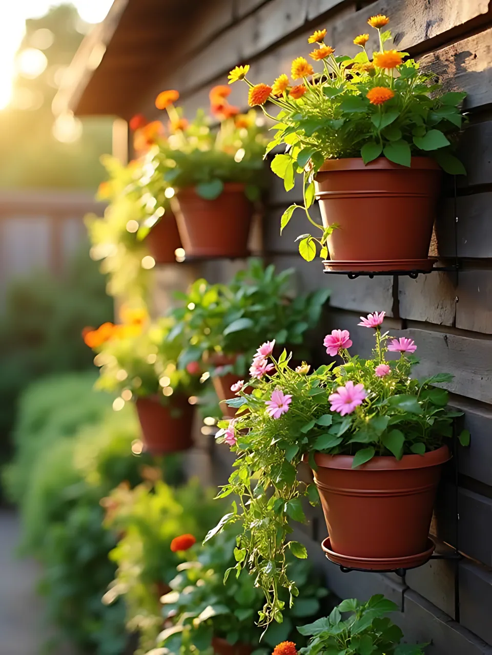 Decorative Garden Fence Ideas9 - DIY Wood Slat Planter Wall