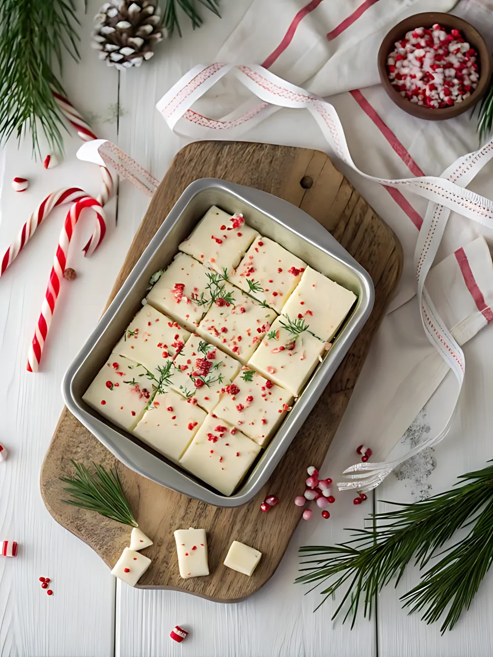 No Bake Christmas Treats 1 - White Chocolate Candy Candy Fudge