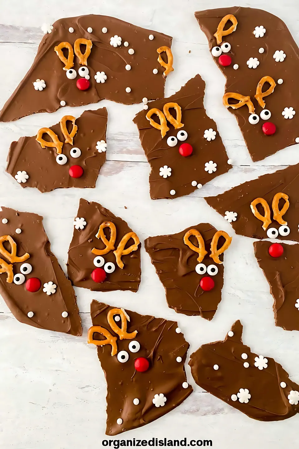 No Bake Christmas Treats 19 - Chocolate Reindeer Bark