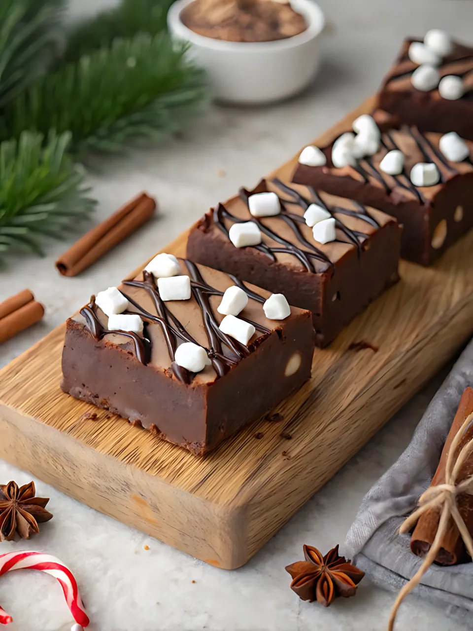 No Bake Christmas Treats 2 - Hot Chocolate Fudge Recipe