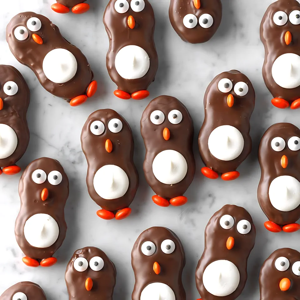 No Bake Christmas Treats 28 - Peanut butter penguins