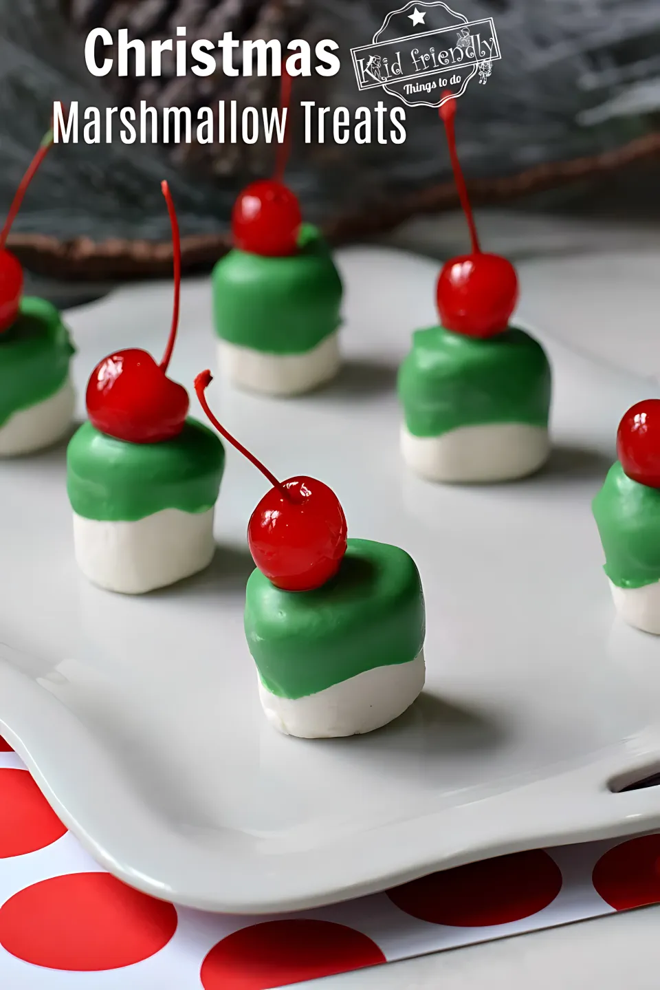 Grinch Marshmallow Bites