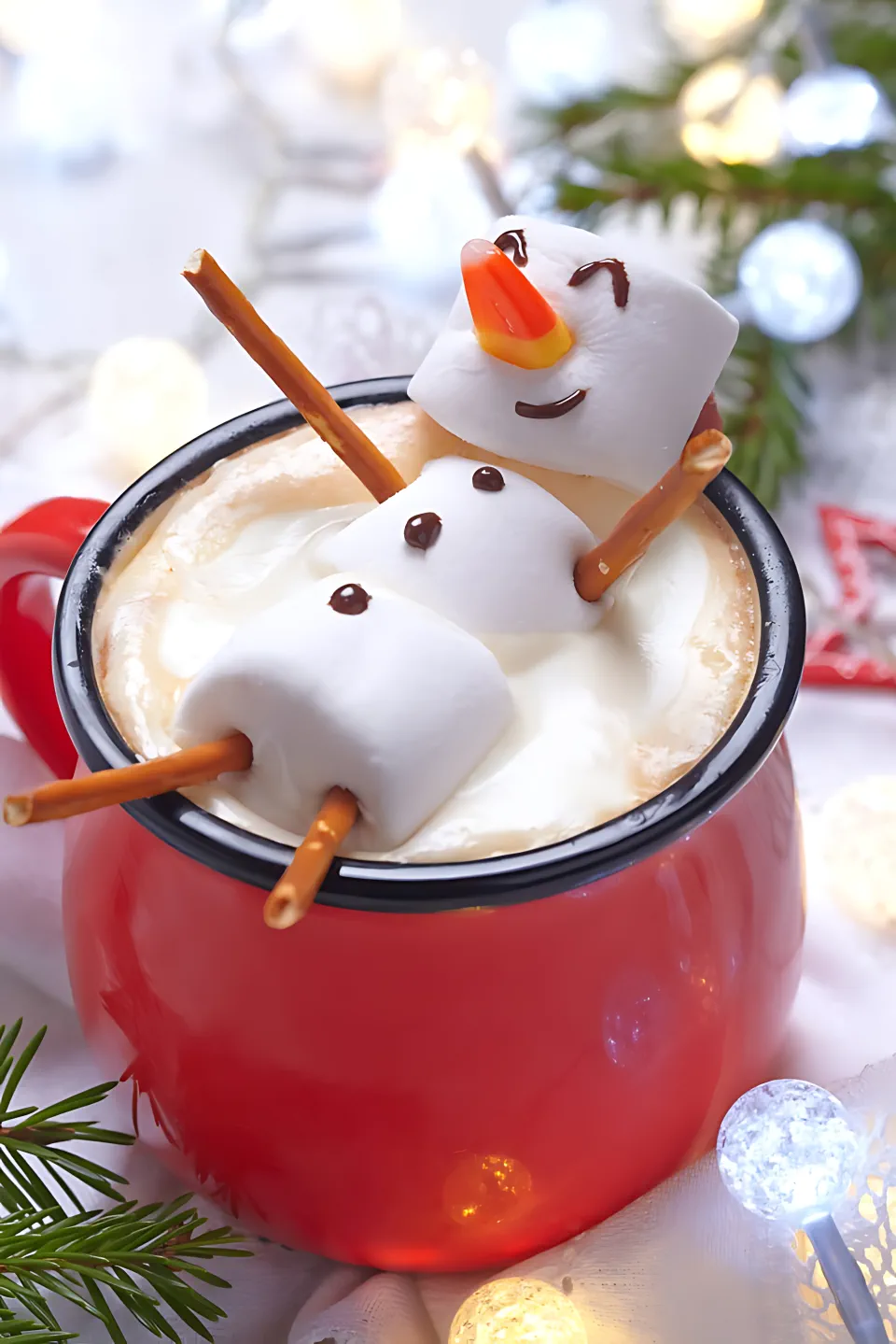 No Bake Christmas Treats 6 - Marshmallow Snowman